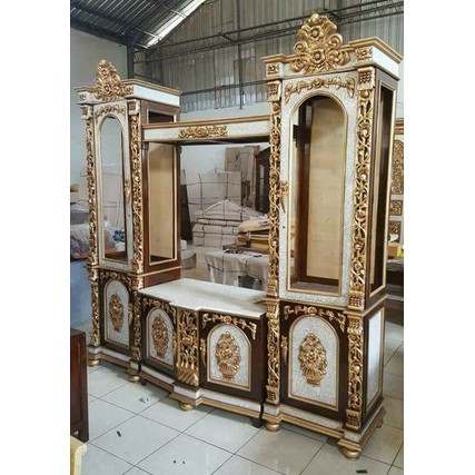 lemari tv shima ukir jati mebel jepara