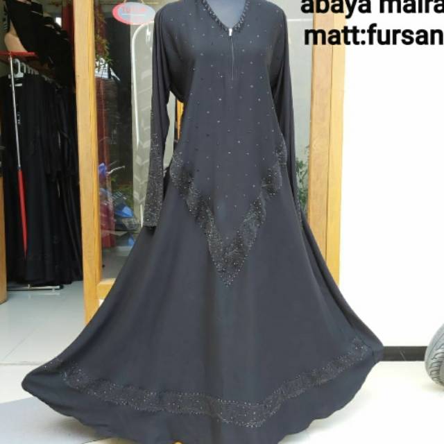 abaya furshan temboro gamis hitam abaya arab
