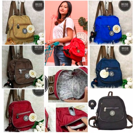 tas ransel wanita tas gendong mini kiplinng tas backpack wanita