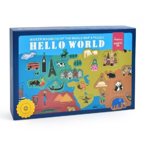 

Mideer Magnetic puzzle-Hello World - Puzzle Murah