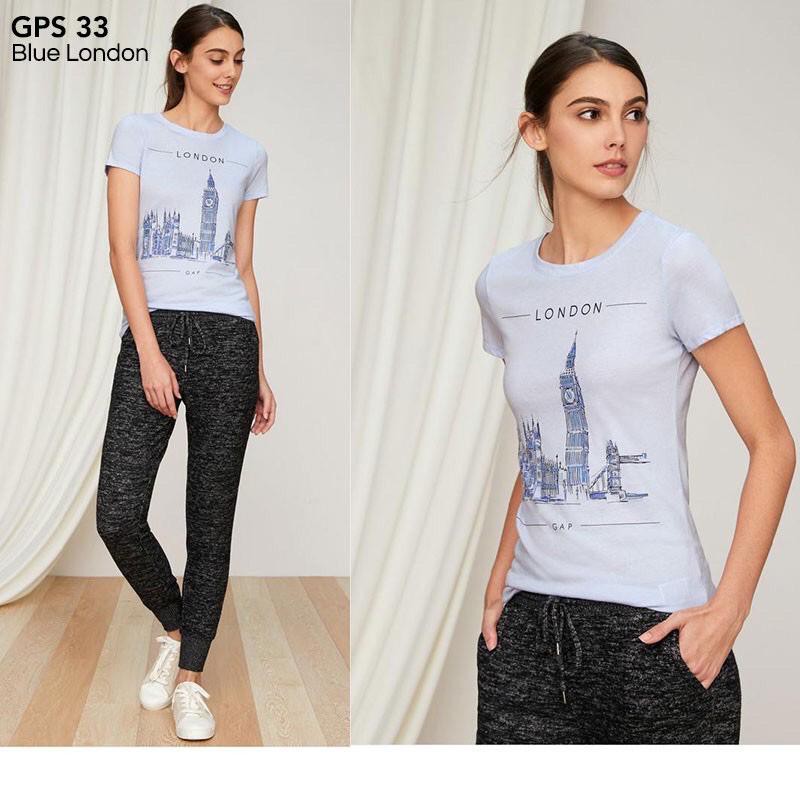 Gap Kaos  Wanita  London Pakaian Branded  Original Murah 