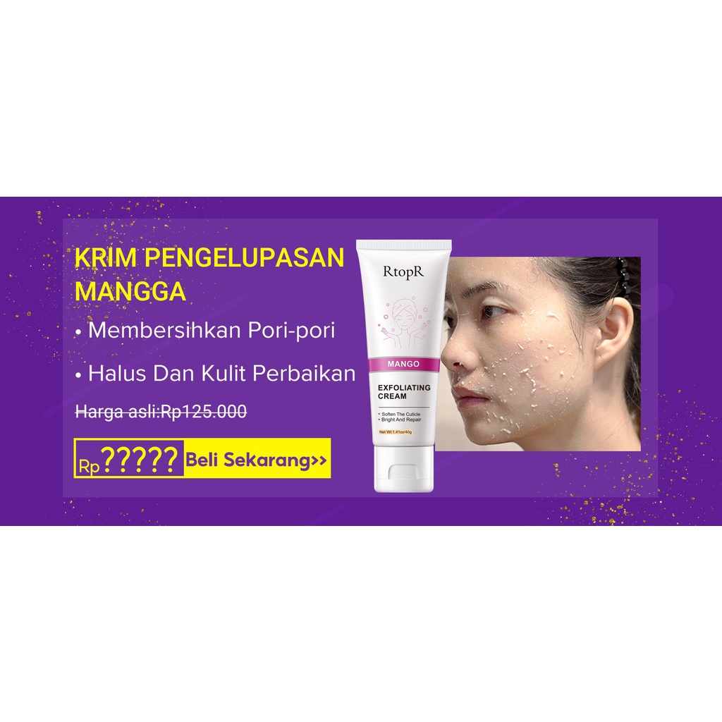 [100% Asli]  Rtopr Face Exfoliating Scrub Wajah Pelembab Pemutih Krim Gel Pengelupasan Wajah Scrub Wajah Komedo Jerawat Bening