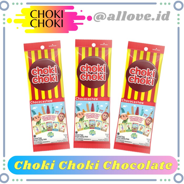 

Choki Choki Chocolate Chococashew 4X10 Gr