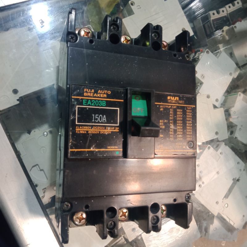 mccb breaker nfb fuji ea203b 150a