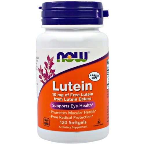 Now Food Lutein 10 mg 120 Softgels Now Lutein Vitamin Mata Ori USA