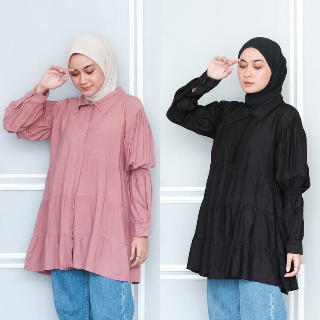Bisa COD TERA BLOUSE – Blouse murah Blouse kekinian Baju atasan wanita Dailywear