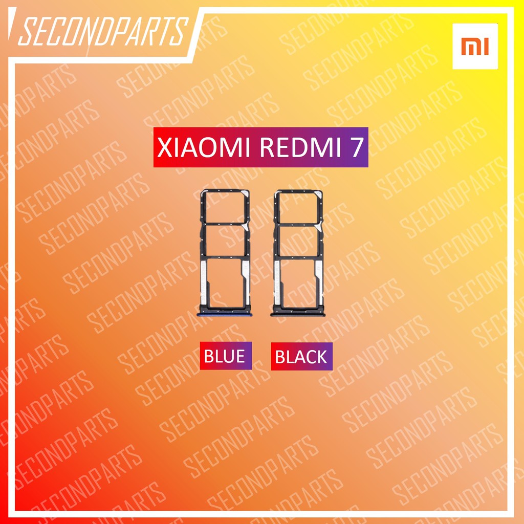 SIM TRAY SLOT SIM LOCK TEMPAT KARTU XIAOMI REDMI 7 ORIGINAL