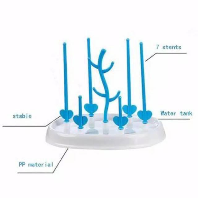 HK Rak Pengering Botol Susu Dot Bayi Baby Drying Rack Rak Botol Susu