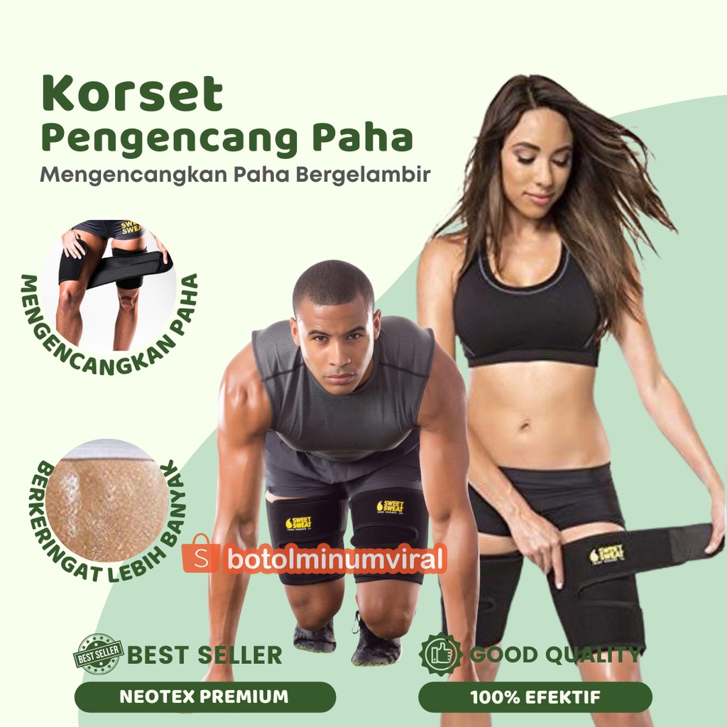 Korset Pengecil Paha Pengencang Otot Paha Pembakar Lemak Sweat Sweat Premium Original