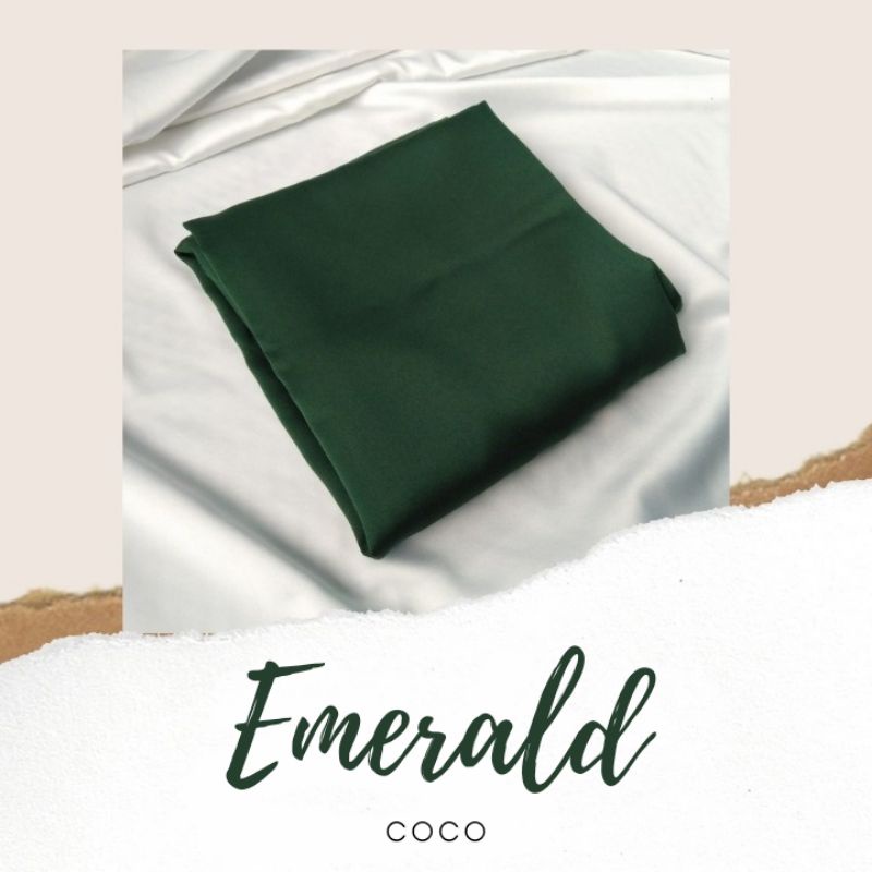 Satin Wrap Skirt | Pareo Skirt | Rok Lilit Satin-Emerald