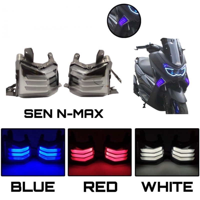 Lampu sen depan nmax led sen nmax led neon lampu sen Nmax lama