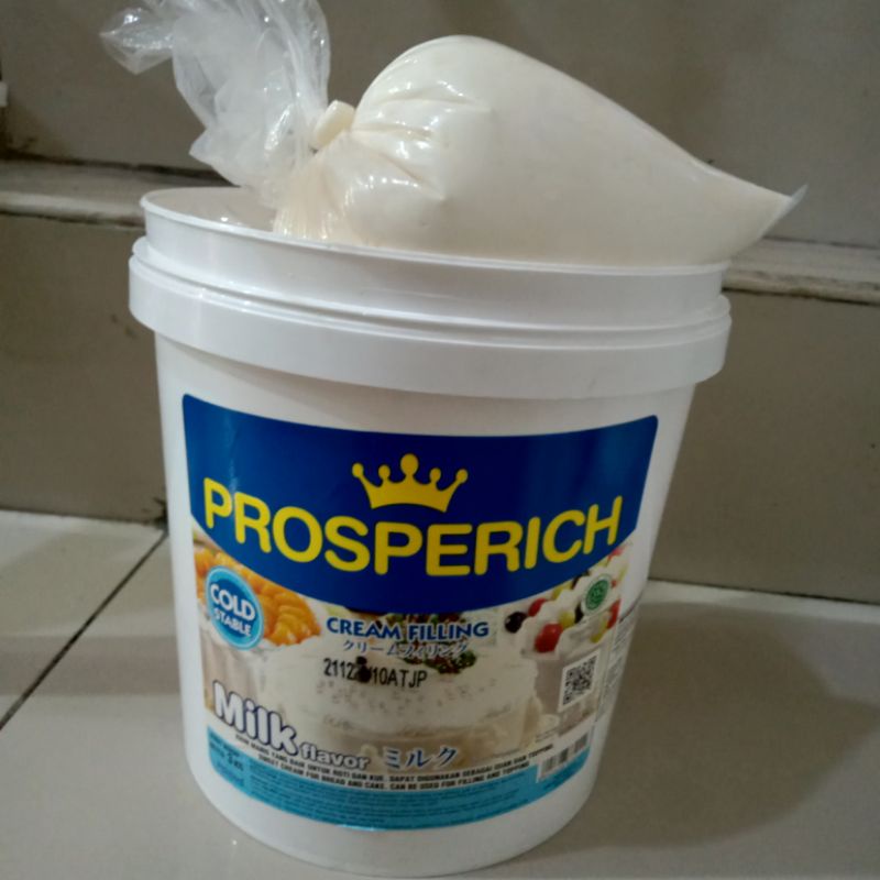 

prosperich butter Cream / Cream Filling milk 500gr
