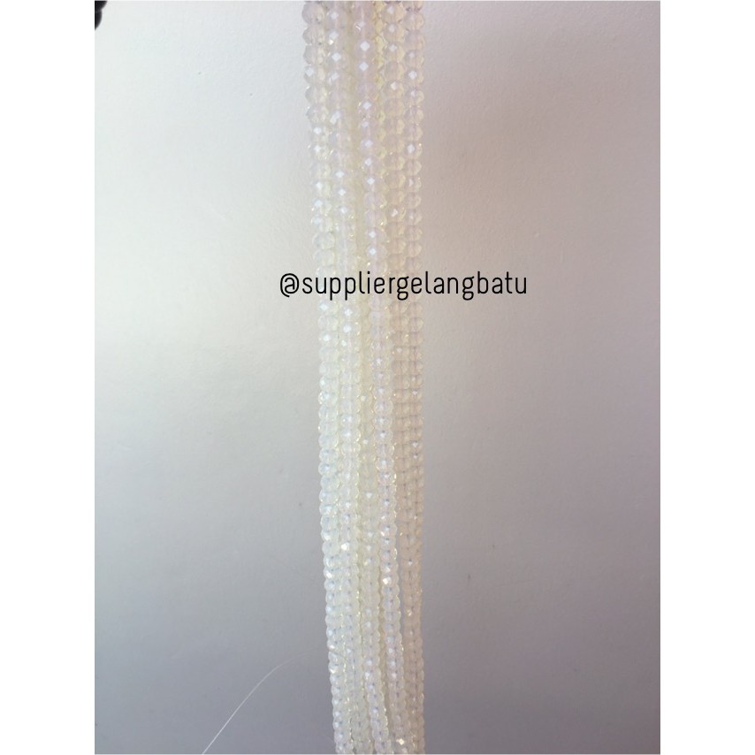 Crystal Ceko kilap 8mm barjad api moonstone opalite bahan perhiasan aksesoris bahan supplier craft