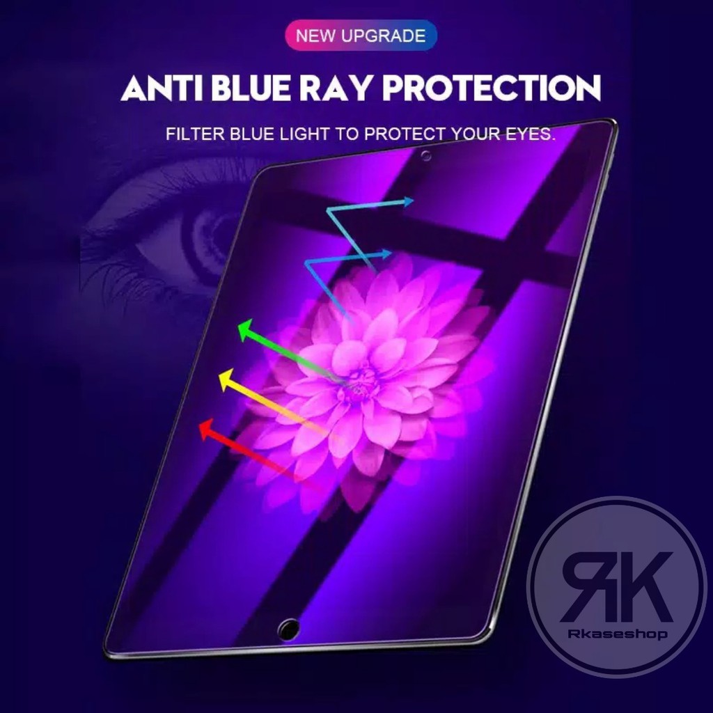 Tempered Glass Matte Blue Ipad mini 1 2 3 4 5 ipad 5 6 7 Air 1 2 3 4  9.7 10.2 Pro 11 12.9 Screen