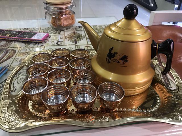 Nampan Arab Persegi Sedang / Nampan Stainless / Souvenir Oleh Oleh Haji Dan Umroh