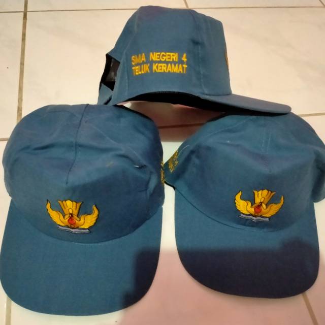 MENERIMA PESENAN TOPI SMA/SMK + BORDIR IDENTITAS SEKOLAH