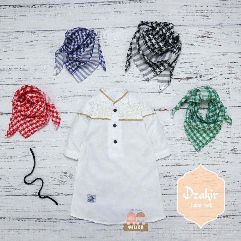 JUBAH DZAKIR ORIGINAL VELIZA/JUBAH ANAK/JUBAH PUTIH/JUBAH SET
