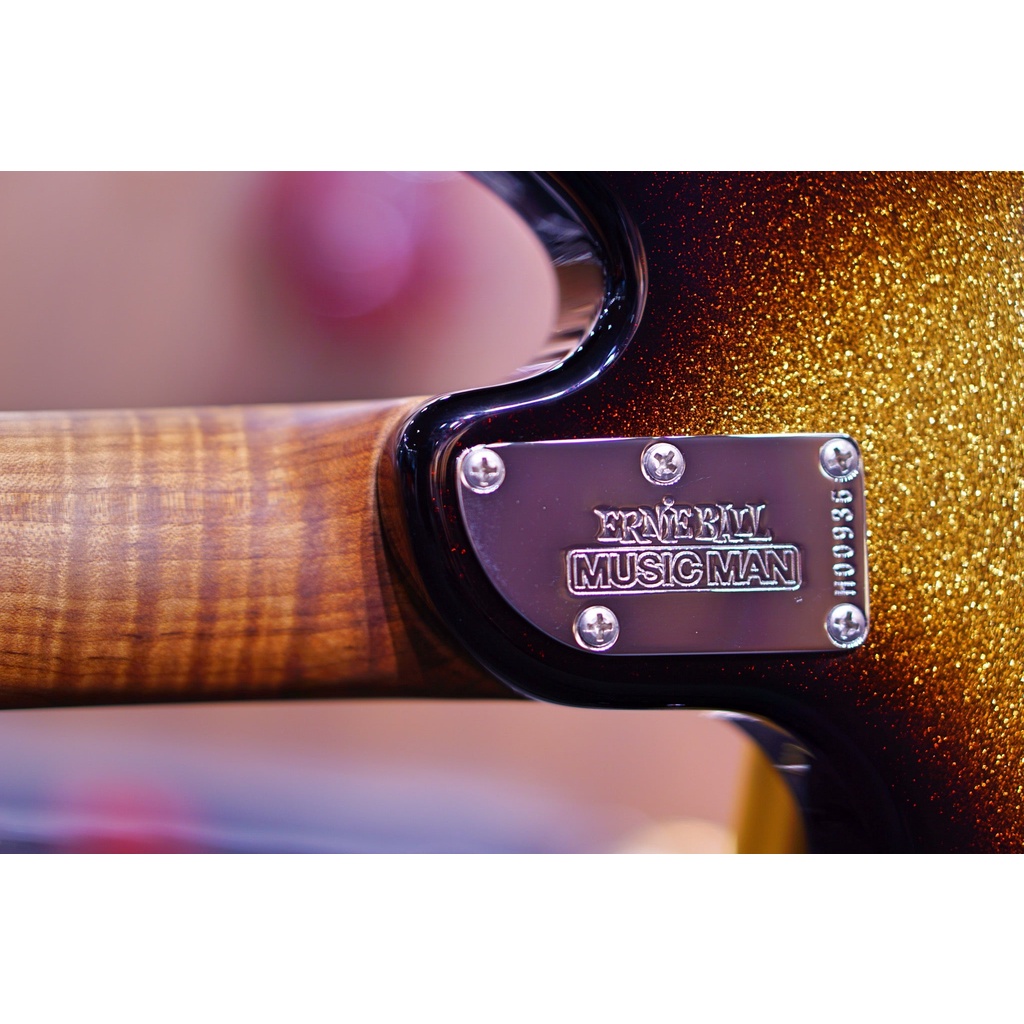 Ernie Ball Music Man Valentine Tremolo Electric Guitar - Tobacco Sparkle H00936