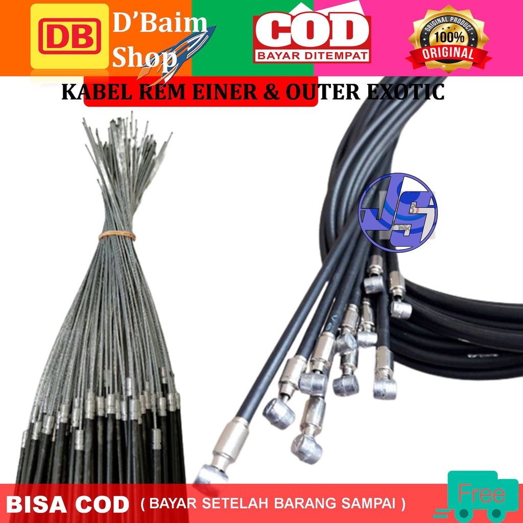 Kabel Rem Sepeda Kawat Reme Sepeda Inner dan Outer EXOTIC