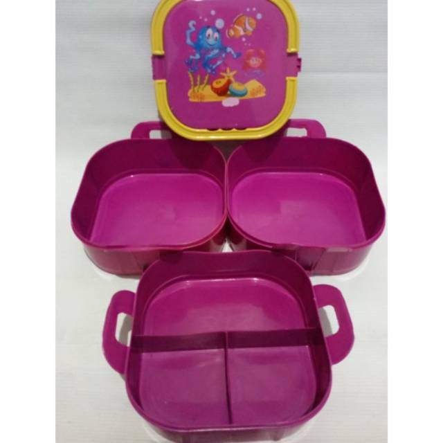 New Rantang Susun 3 Plastik Rantang Susun 3 Rantang Susun Hajatan Rantang Susun Murah