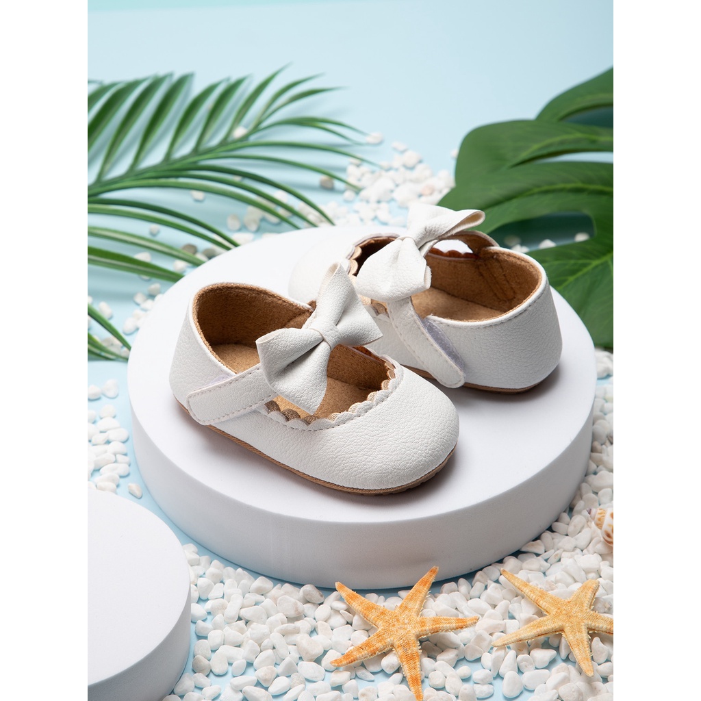 Sepatu Bayi / Sepatu Bayi Prewalker / Baby Shoes Perempuan Umur 2 - 15 Bulan Model Flat/Slip On Pita  Lucu dan Terbaru