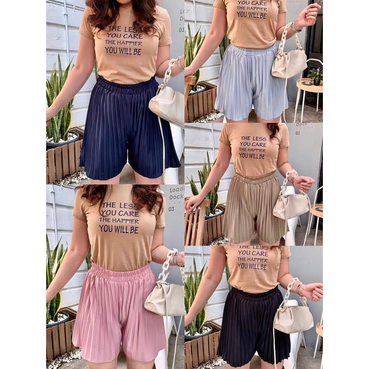 HOTPANT PLISKET JUMBO//CELANA PENDEK WANITA