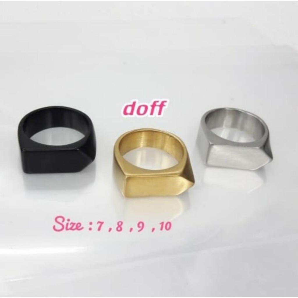 Cincin titanium OXFORD aksesoris pria dan wanita