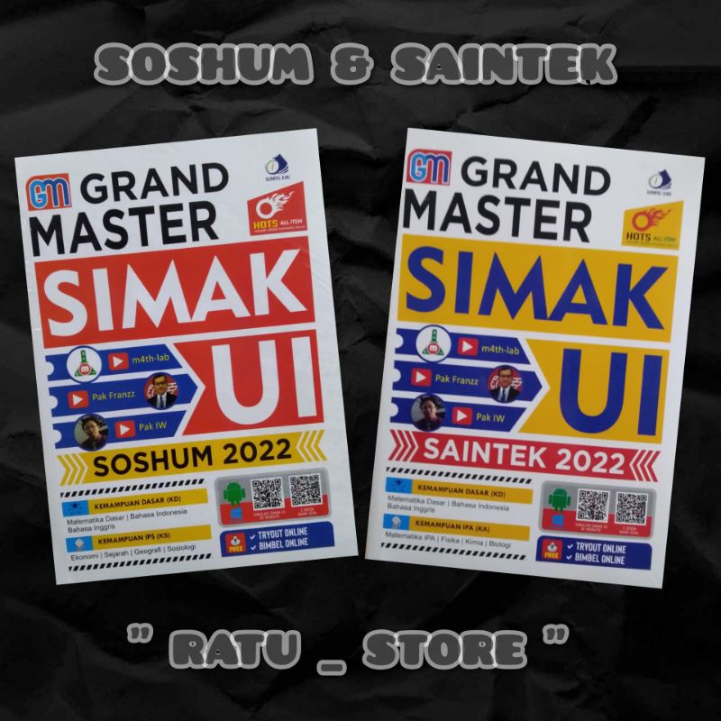 SIMAK UI 2022 SOSHUM DAN SAINTEK ORIGINAL KOMPAS ILMU