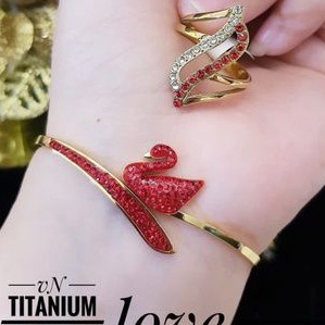 TiTanium set gelang cincin Y94