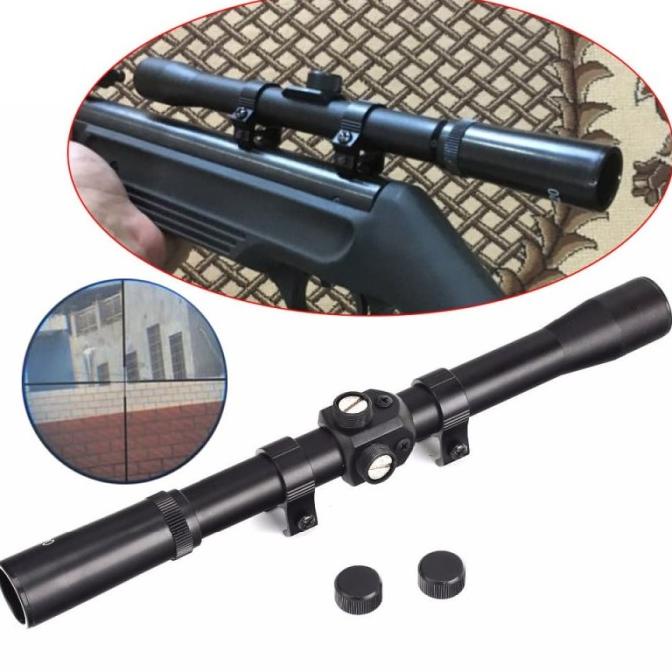 Teleskop Bushnell 4x20 scope senapan angin dcobra airsoft bahan metal