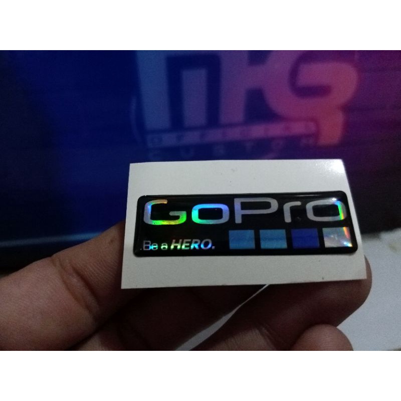 

Stiker Resin Timbul GOPRO HOLOGRAM