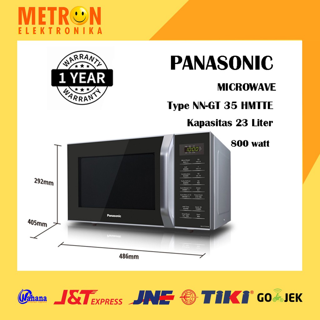 PANASONIC NN GT 35 HMTTE / MICROWAVE 23 LITER 800 WATT / NNGT35HMTTE