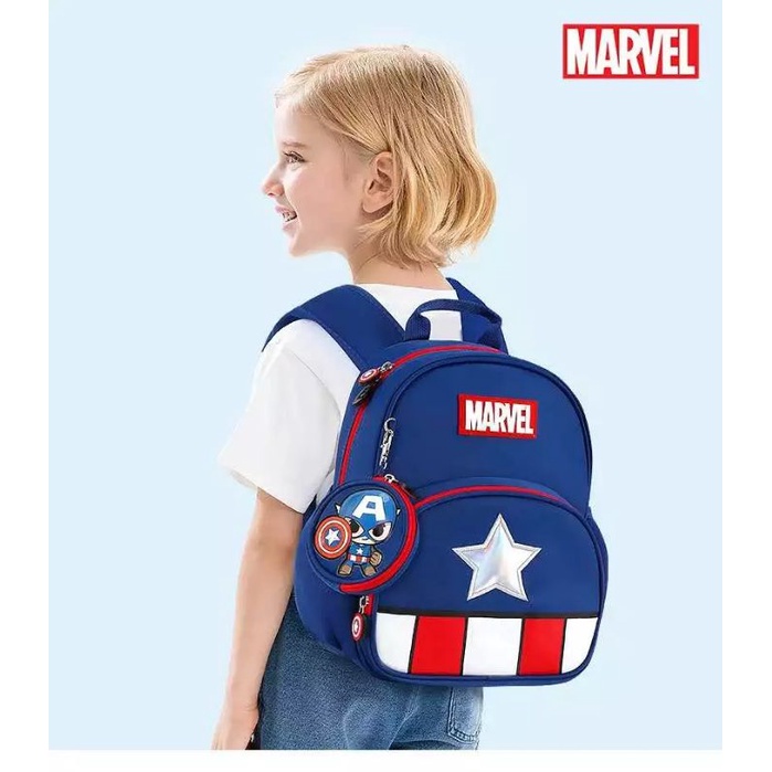 Mochillastore - Tas Ransel Anak Laki Laki Karakter Marvel Tas Sekolah Anak PG PAUD TK SD Backpack Anak CowokTas  Mini Backpack