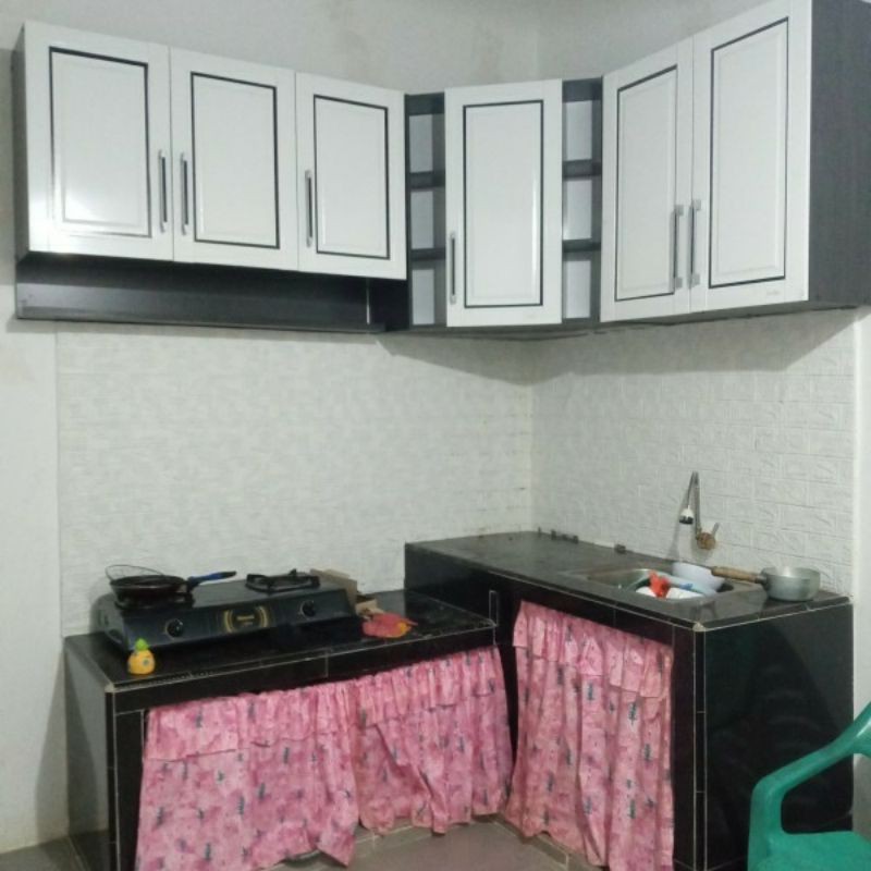 Kitchen Set Atas 6 Pintu L / Lemari Gantung Dapur Minimalis 41