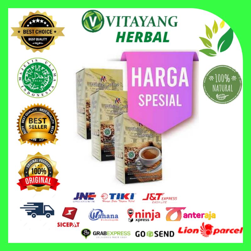 

PROMO PAKET Hemat Spesial 3 Box Isi 30 Sachet KK White Coffee Ginseng Minuman Serbuk Kopi Dan Krimer