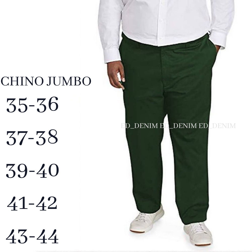 Celana Chino Panjang Pria Big Size Jumbo Chinos Cowok Distro Premium