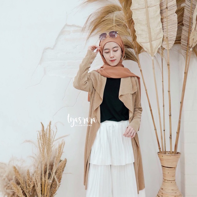 Aleena Cardy - Tyasrara / Korean Cardy / Korean Outer / Pleats Cardy / Pleats Outer / Cardigan Wanit