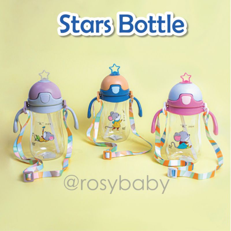 BABY SIPPY CUP / BABY STRAW CUP/ Botol Minum bayi Sedotan 280ML 370ML Botol Minum DEER RUSA jerami