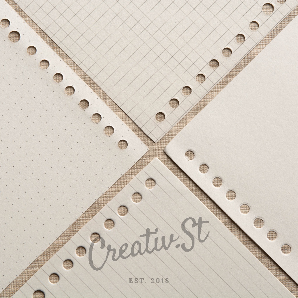 

[TULIS.ID] Basic Bookpaper Loose Leaf B5 90 Gsm Binder Paper Blank Ruled Dotted Grid