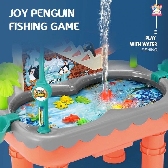 MAINAN FISHING GAME JOY PENGUIN- PANCING IKAN PENGUIN ADA MEJA