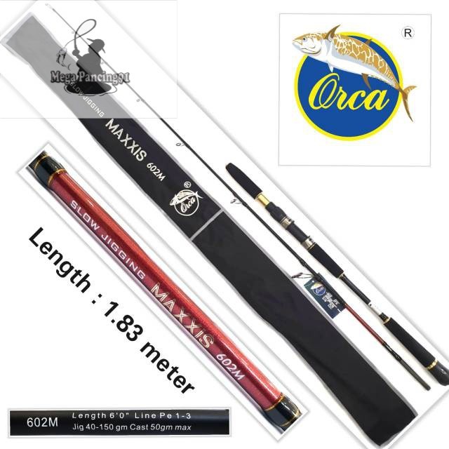 TERMURAH ~ Joran Jig Orca Maxxis 183 PE 1-3 dan PE 2-4 Carbon