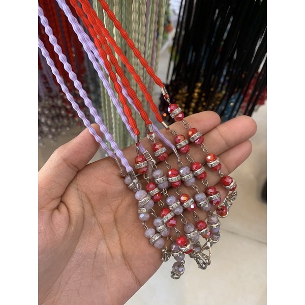 BELI 1 GRATIS 1  Strap Masker Mutiara Warna