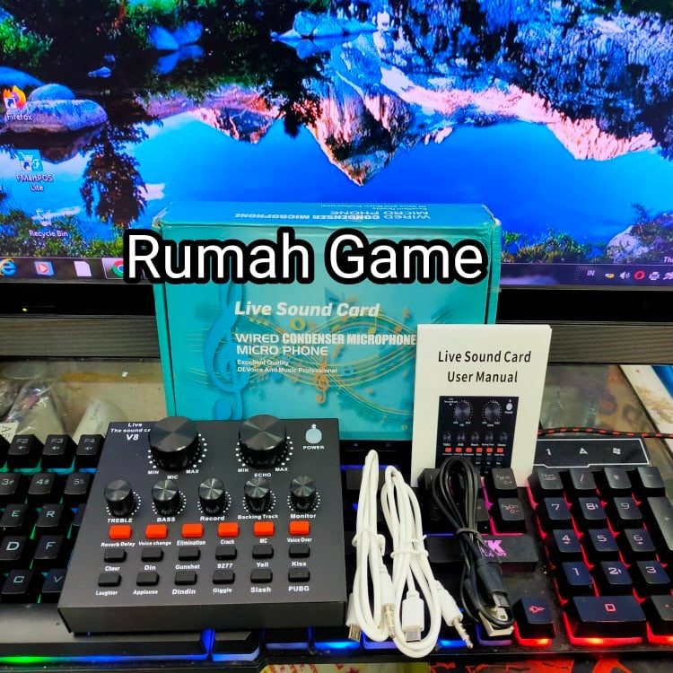 Sound card V8 Mixer Bluetooth SoundCard V8 Audio Soundcard