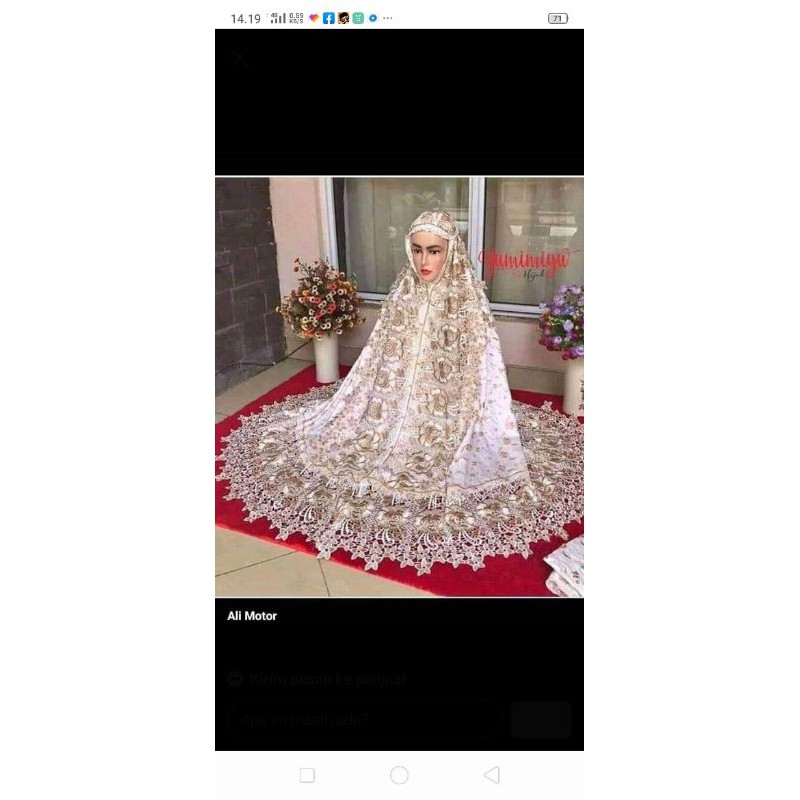 mukena bagus/mukena elegan/ mukena adem