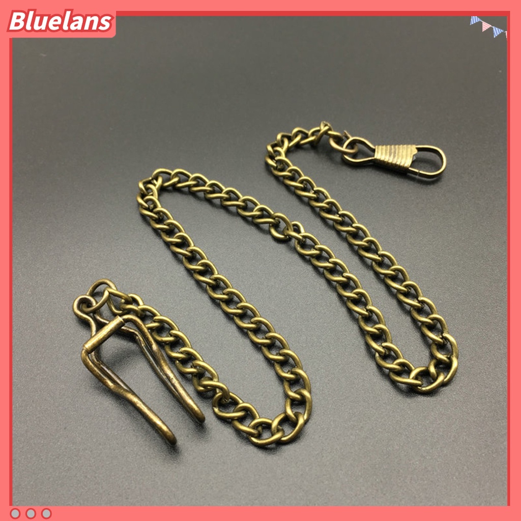 Kalung Rantai Jam Saku Bahan Alloy Gaya Vintage Untuk Unisex