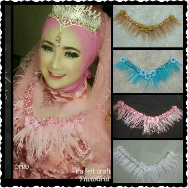 Hiasan baju pengantin