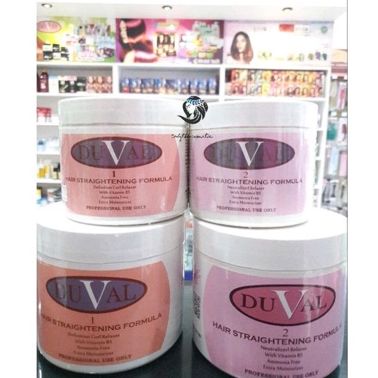 DUVAL Hair Straightening 500Gr Step 1 (Extra Strong) / Step 2