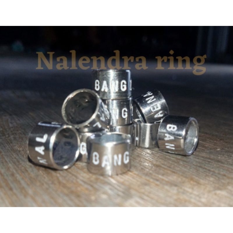 25 BIJI RING BAJA KETROK UNTUK MERPATI,BISA REQUES NAMA+ NO HP