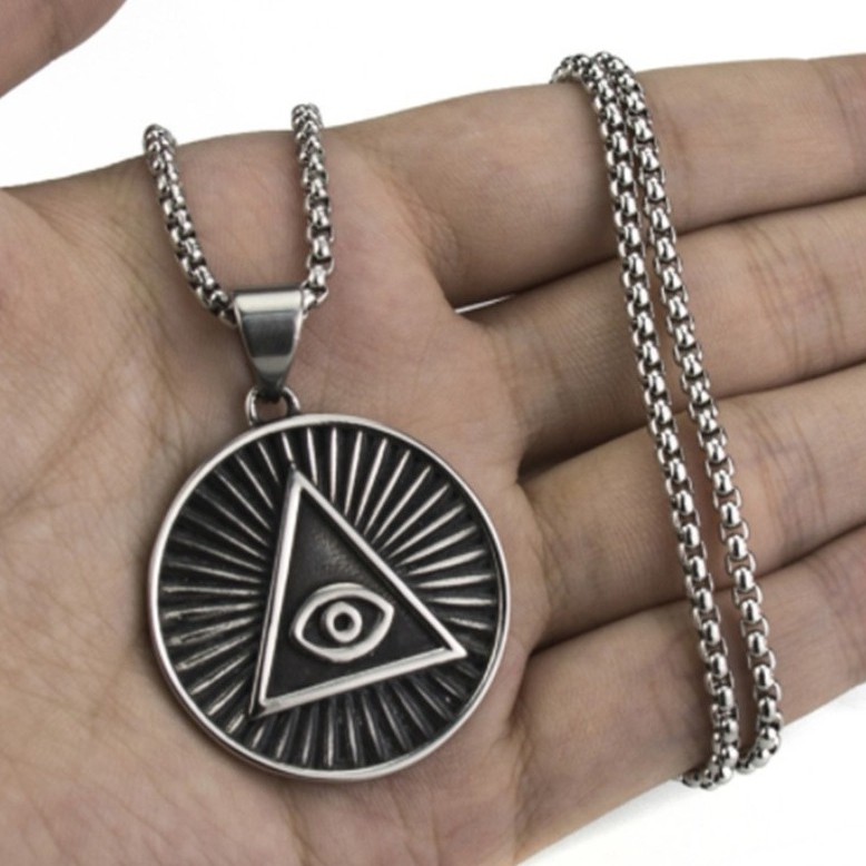 Pendant Illuminati The All-seeing-eye Illunati Pyramid eye Symbol Chain Jewelry