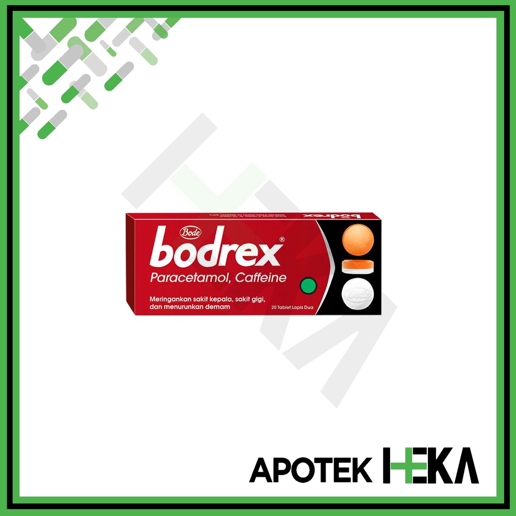 Bodrex Merah isi 20 Tablet - Paracetamol Meringankan Sakit Kepala (SEMARANG)